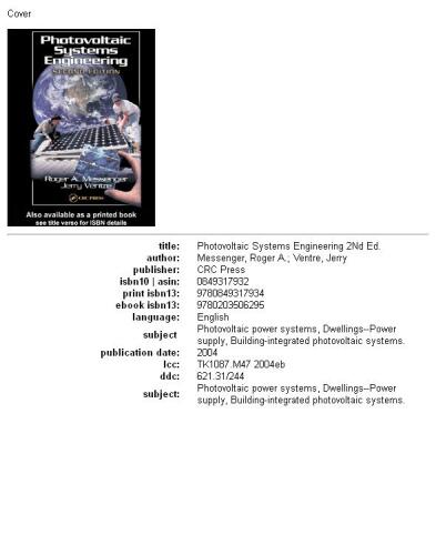 Photovoltaic Systems Engineering, Second Edition