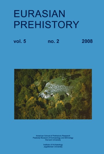 Eurasian Preshistory 5,2 (2007), Dating the Middle to Upper Palaeolithic Boundary Across Eurasia