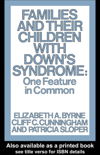 Families and Their Children with Down's Syndrome