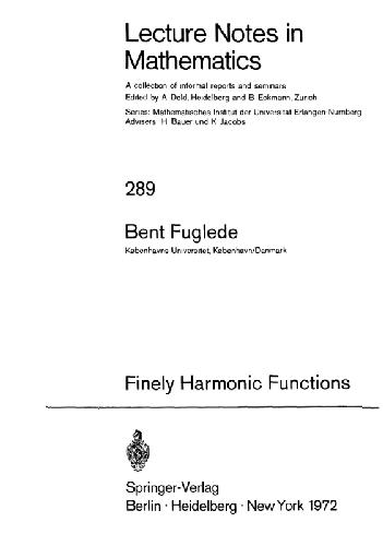 Finely Harmonic Functions