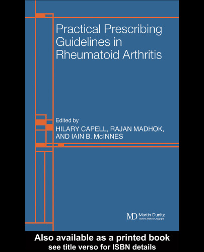 Practical Prescribing Guidelines for Rheumatoid Arthritis