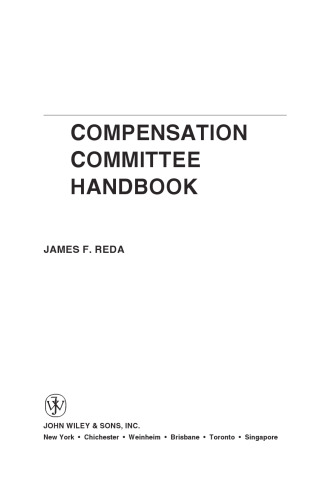 Compensation Committee Handbook (2001)