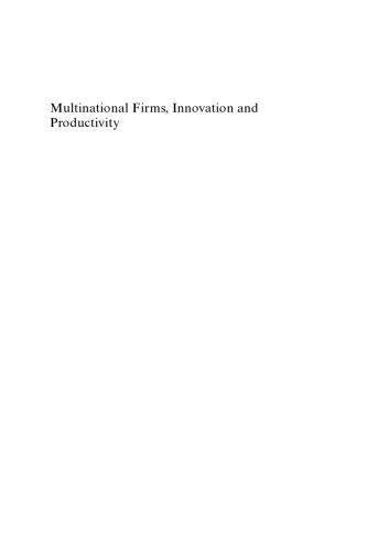 Multinational Firms, Innovation And Productivity