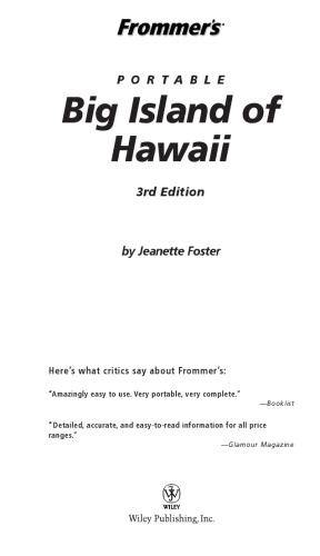 Frommer's Portable Big Island of Hawaii