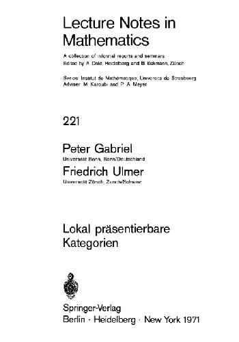 Lokal prasentierbare Kategorien