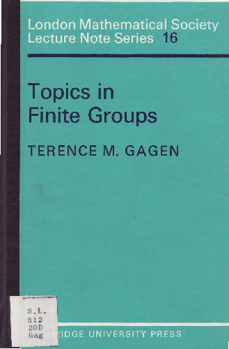 Topics in Finite Groups