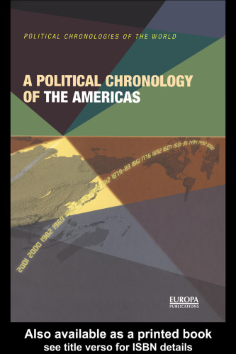 A Political Chronology of the Americas (Political Chronologies of the World Series)