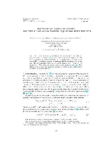 Existence of radial solutions for the p-laplacian elliptic equations with weights