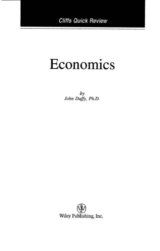 Economics (Cliffs Quick Review)
