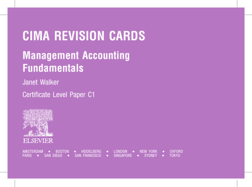 CIMA Revision Cards: Management Accounting Fundamentals (CIMA Revision Cards)