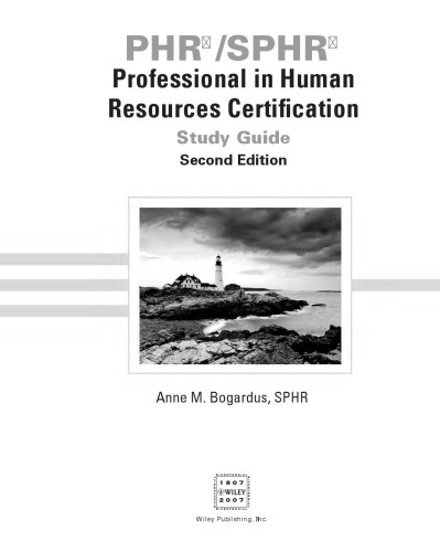PHR SPHR: Professional in Human Resources Certification Study Guide 2nd Edition