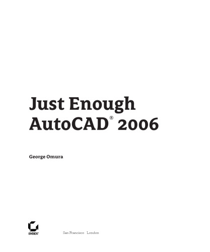 Just Enough AutoCAD 2006 (Just Enough)