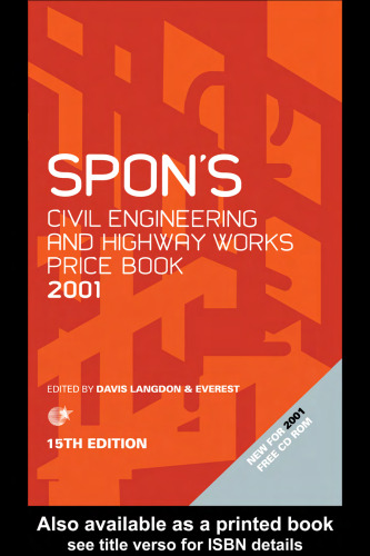 Spon's Civil Engineering and Highway Works Price Book 2001