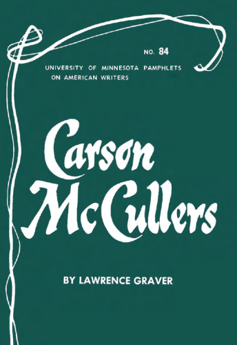 Carson McCullers (Pamphlets on American Writers)