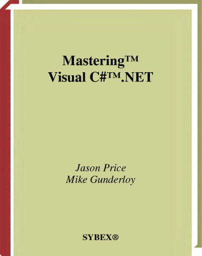 Mastering Visual C# .NET