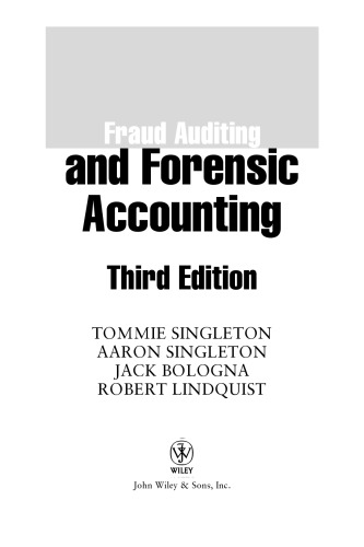 Fraud Auditing and Forensic Accounting