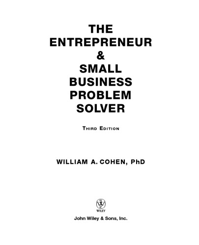 Entrepreneur and Small Business Problem Solver