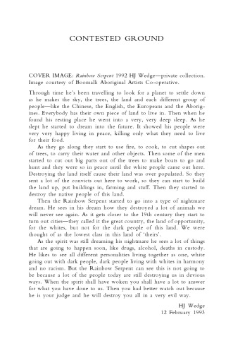 Contested Ground: Australian Aborigines under the British Crown