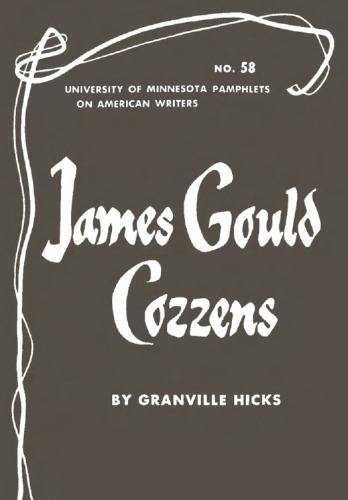 James Gould Cozzens (Pamphlets on American Writers)