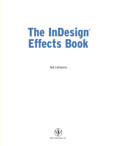 The InDesign Effects Book