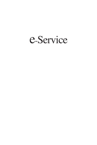 E-Service: New Directions in Theory and Practice