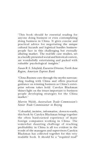 China Business: The Rules of the Game