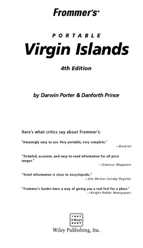 Frommer's Portable Virgin Islands (Frommer's Portable)
