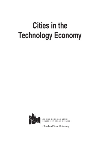 Cities in the Technology Economy (Cities and Contemporary Society)
