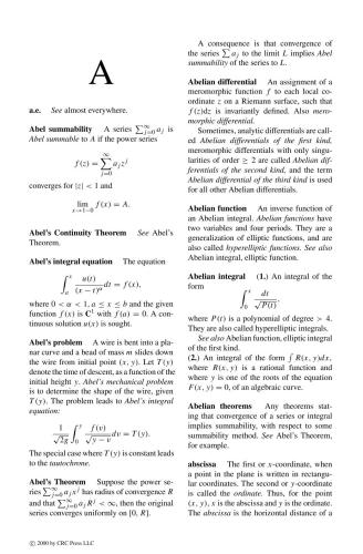 Dictionary of Analysis, Calculus, and Differential Equations