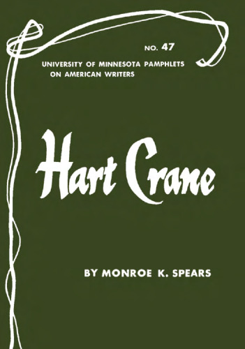 Hart Crane (Pamphlets on American Writers)