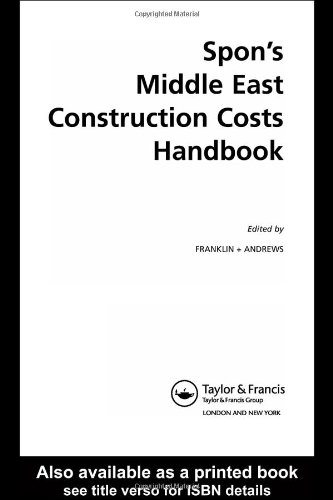 Spon's Middle East Construction Cost Handbook