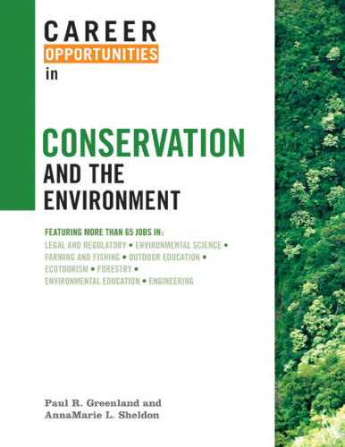 Career Opportunities in Conservation and the Environment
