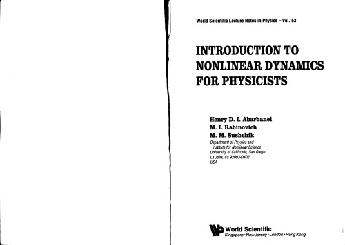 Introduction to Nonlinear Dynamics for Physicists