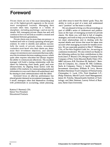 Investment Counseling for Private Clients