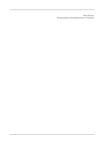 Programmierter Immobilienerfolg in 4 Schritten