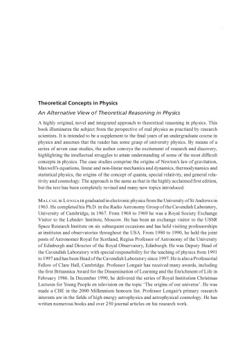 Theoretical Concepts in Physics: An Alternative View of Theoretical Reasoning in Physics, second edition