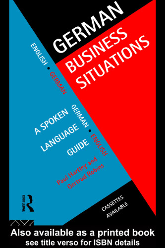 German Business Situations: A Spoken Language Guide (Languages for Business)