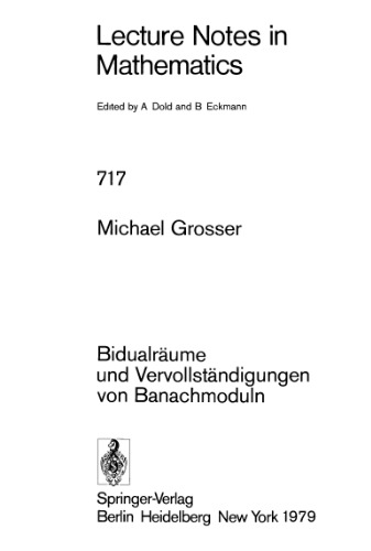 Bidualräume und Vervollständigungen von Banachmoduln
