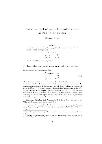 Asymptotic behaviour of the Kazdan-Warner solution in the annulus