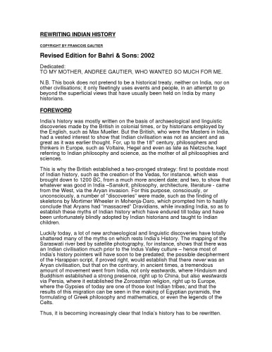 Rewriting Indian History