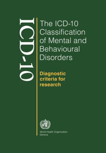 The Icd-10 Classification of Mental and Behavioral Diseases