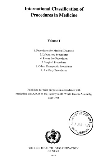 International Classification of Procedures in Medicine