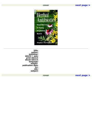 Herbal Antibiotics: Natural Alternatives for Treating Drug-Resistant Bacteria (Storey Medicinal Herb Guide)