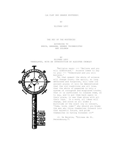 The Key of the Mysteries