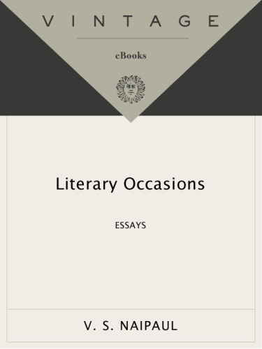 Literary Occasions: Essays