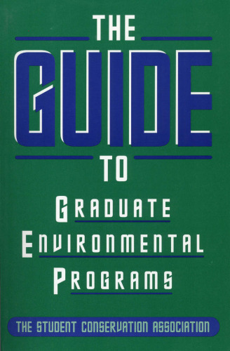 The Guide to graduate environmental programs