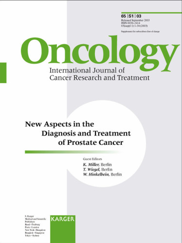 New Aspects in the Diagnosis and Treatment of Prostate Cancer: Oncology