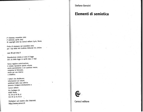 Elementi di semiotica