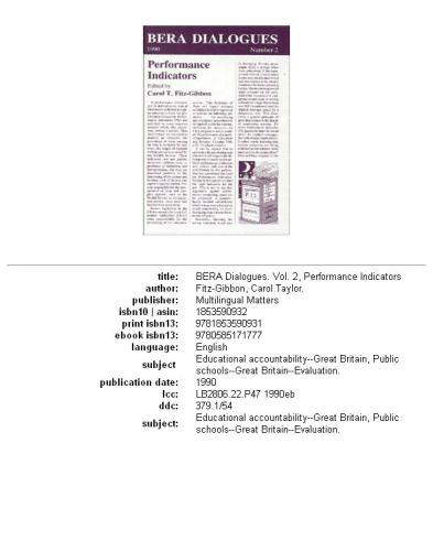 Performance Indicators (Bera Dialogues)