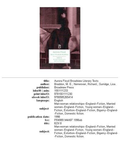 Aurora Floyd (Broadview Literary Texts)